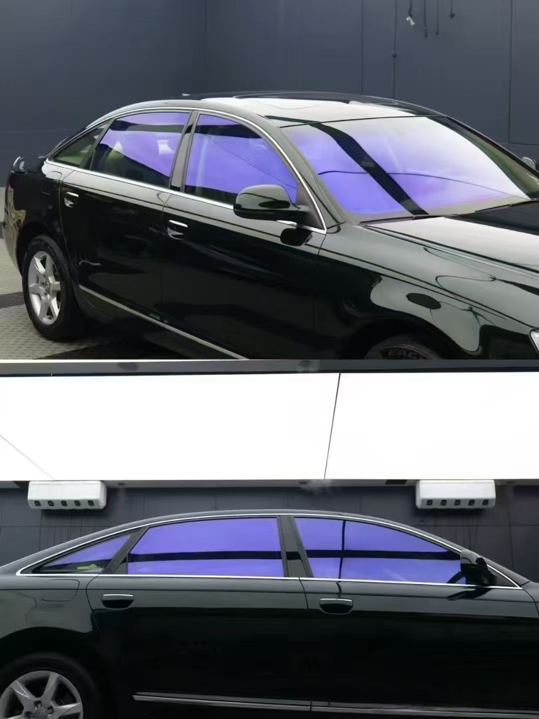 Double Silver Imperial Purple Kt70 Front Windshield Film High Heat Insulation Explosion-Proof Sunscreen Film Car Window Glass Privacy Solar Film