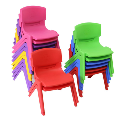 Preschool Chairs Children's Plastic Back Chairs Thickened Student Training Class Desk Chairs Adult Stool Factory Wholesale