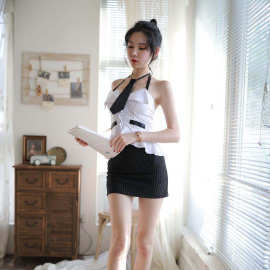 朝慕情趣内衣空姐演出服jk制服裙夜店性感套装约会裙女超紧身短裙