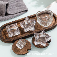 北欧ガラスろうそく台クリエイティブガラスろうそく器寝室客間装飾アロマキャンドルカップメーカー卸売り