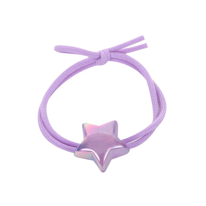 Estrella de pentacos dulce y linda línea de cabeza de niña creativa de alta moda elástica anillo de pelo fresco estudiantes de cola de caballo