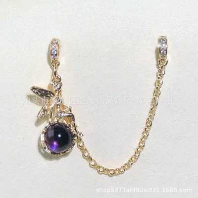 Zərgərlik ara hissələri | Crystal DIY Accessories Fairy Goddess - golden-purple-elf-goddess-0-word-chain-terms