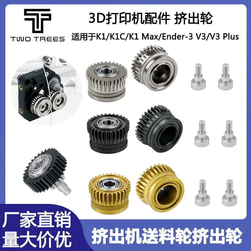 Аксессуары для 3D-принтеров: редуктор подачи экструдера Chuangxiang K1/K1C/K1 MAX из закаленной стали