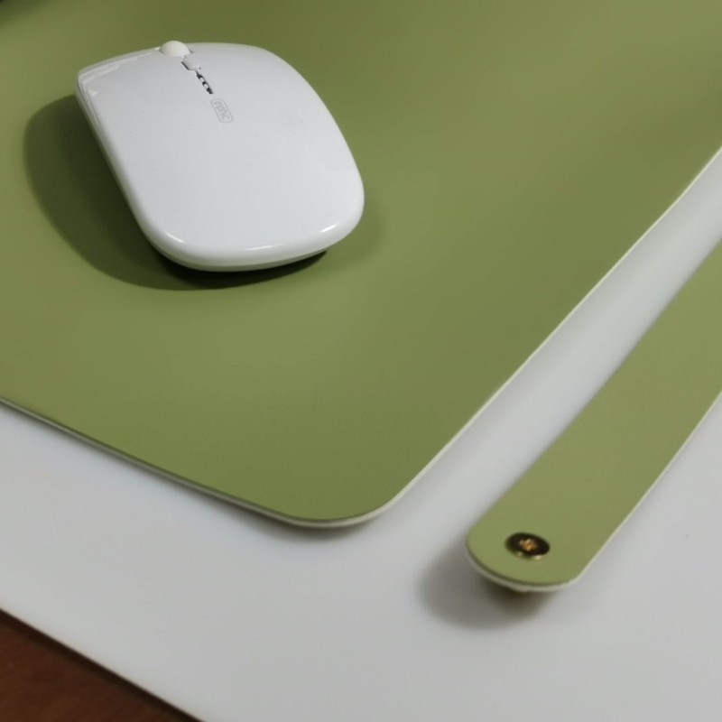 両面革マウスパッド超大型ノートオフィステーブルパッド防水皮質清潔キーボードパッド印刷ロゴ|undefined