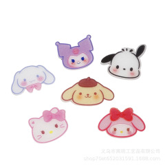 新しい漫画アクリルヘアロープヘアリング diy ジュエリーアクセサリークリーム接着剤携帯電話ケースパッチクリエイティブ