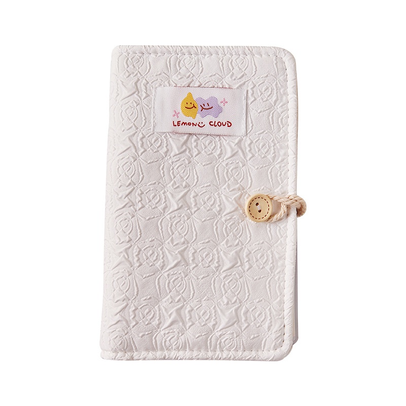 Libro de depósito en efectivo A6 tela de rosas Libro de almacenamiento de billetes conmemorativos de gran capacidad Libro de almacenamiento familiar Folleto de hojas sueltas extraíble