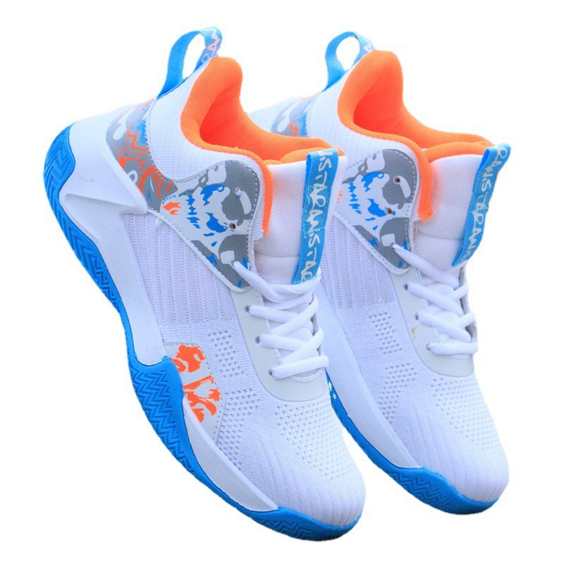 Ademende elastische heren basketbalschoenen met schokdemping_voghion.com