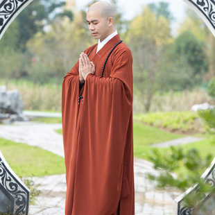 善圆冰丝广袖海青居士服僧侣长袍僧服海清服大褂男女同款夏季四季-阿里巴巴