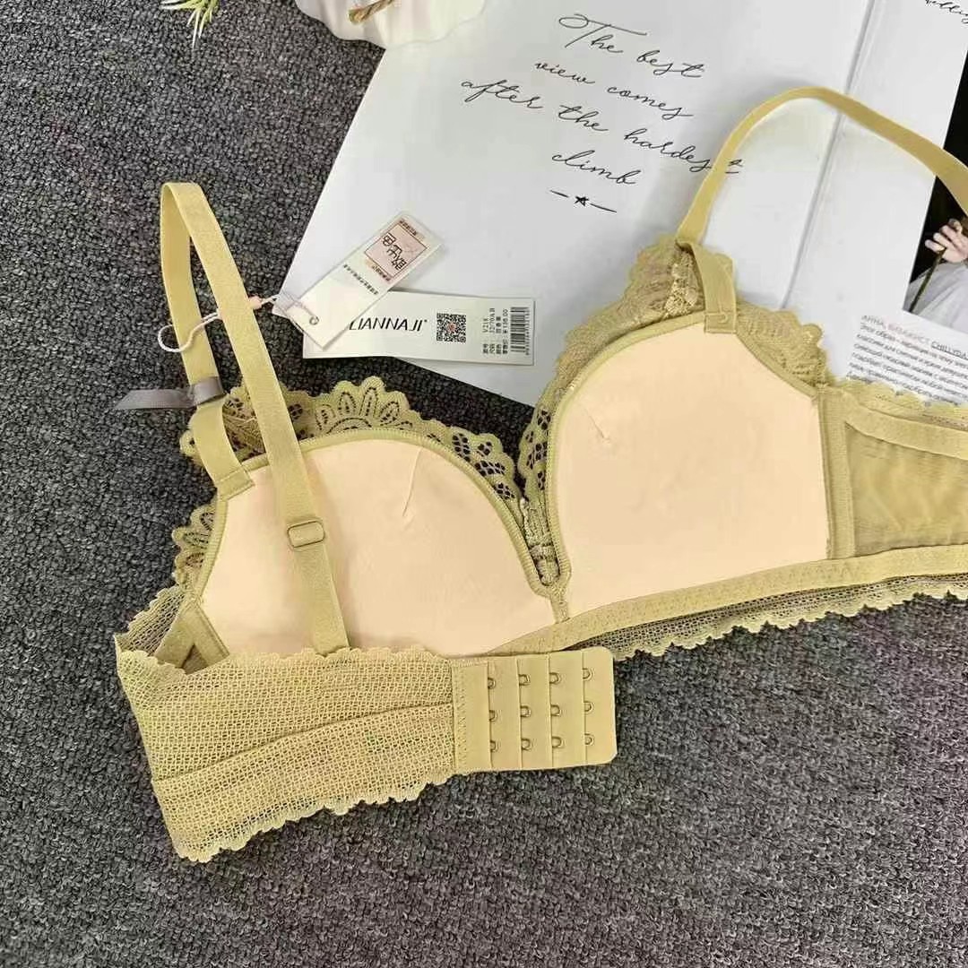 218 # Taza de niña de moda de encaje de sujetador Tocar taza sin anillo de acero