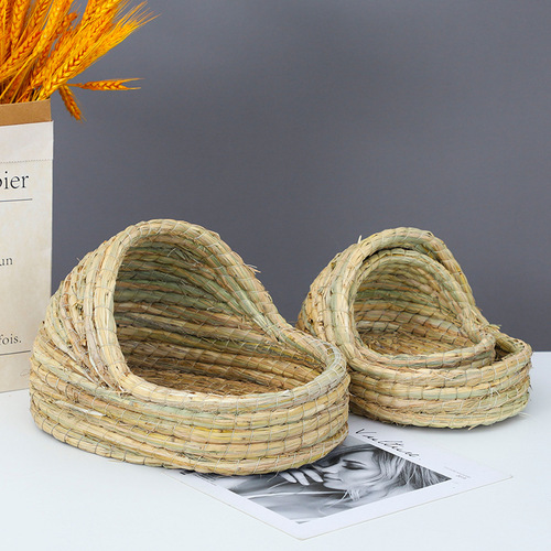 Rabbit straw nest, Dutch pig, rutin, chicken nest, hedgehog rabbit cage, pet straw shelter nest, guinea pig house, pigeon nest supplies