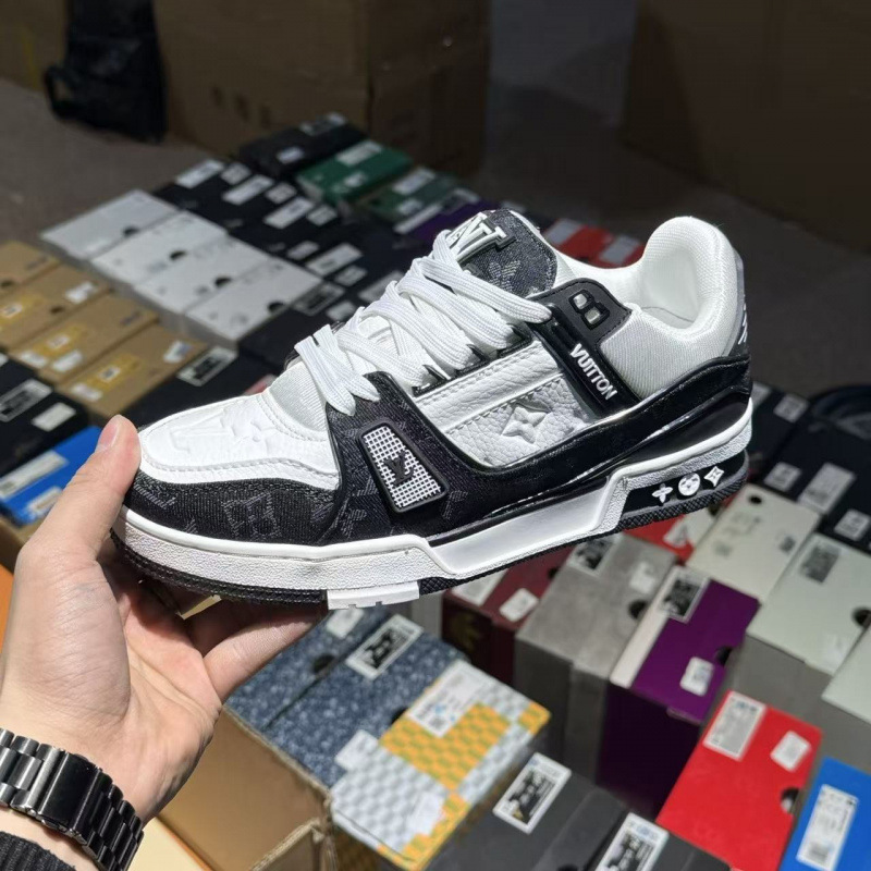 Comercio exterior Putian puro cuero original entrenador de burro de goma vacía zapatos de skate gorda para hombres y mujeres de alto lujo zapatos deportivos casuales