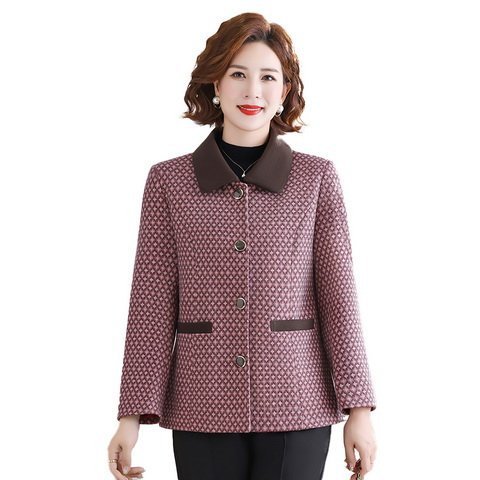 中老年人女装外套新款奶奶装春秋季上衣长袖妈妈装秋款衣服太太|undefined