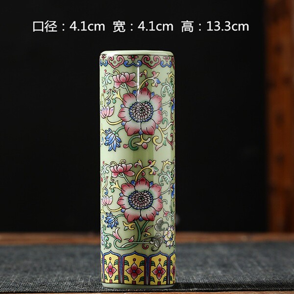 Ceramic retro enamel flower-shaped