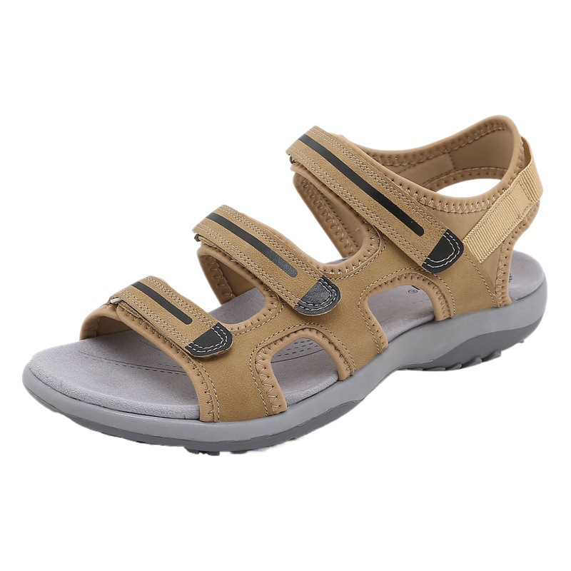 K6357-4 Nuevo 2024 zapatos de mujer de comercio exterior sandalias de estilo deportivo cómodos zapatos planos resistentes al desgaste entrega de una sola pieza