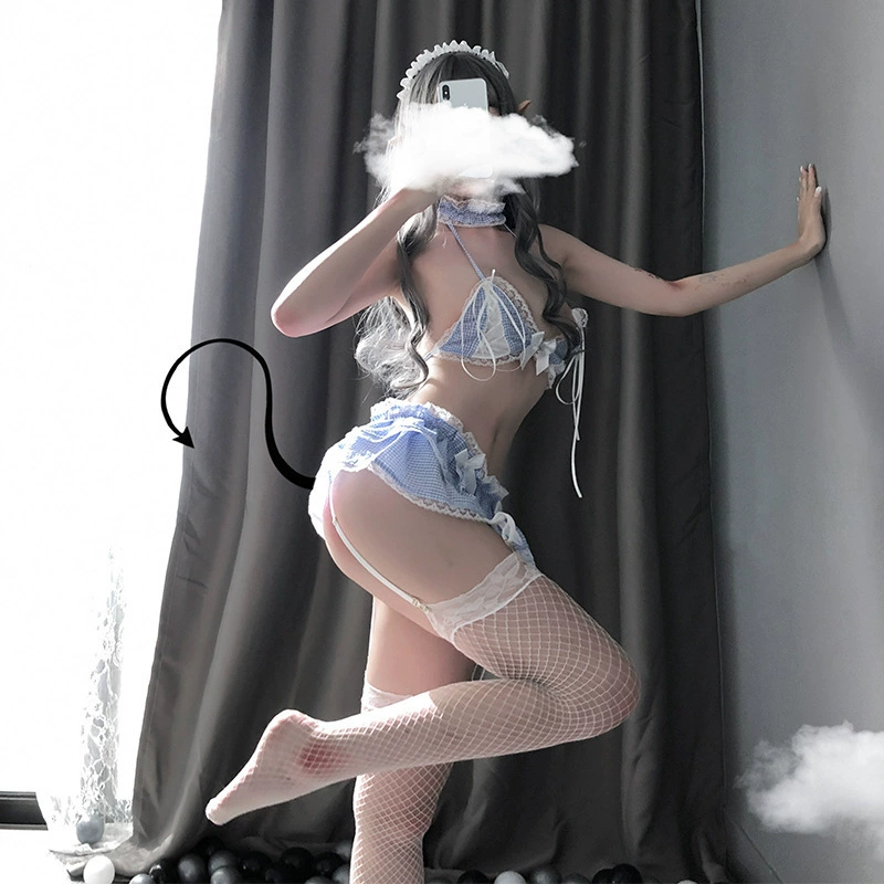 Underwear, cute lace azure uniform, backless, cosplay