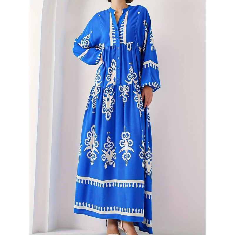 2026 Cross-Border Women's Casual Style Simple Dress for Daily Wear, Women's Vacation Clothing, Abayas Robe