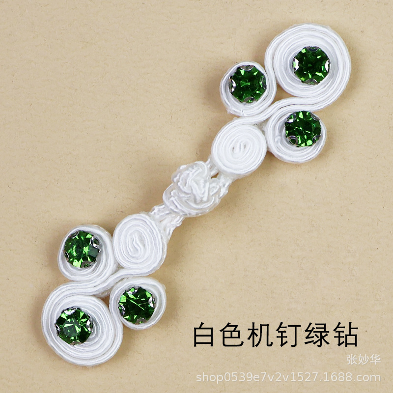 Miaoyi teje a mano cuatro turbinas de diamantes de color clavos hanfu cheongsam vestidos de botones fabricantes de venta directa Guofeng botones