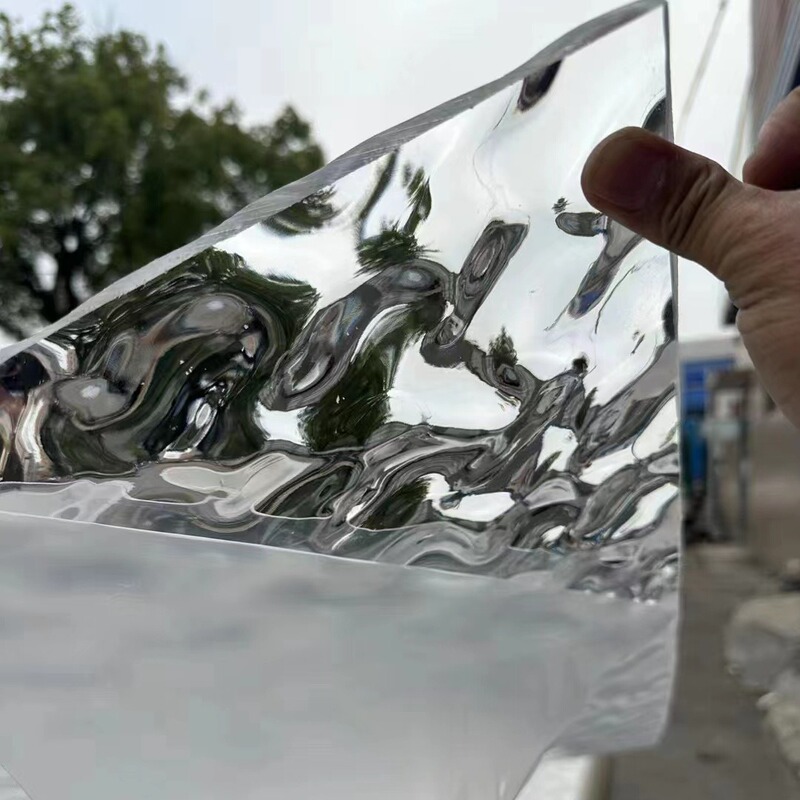 Manufacturer Wholesale Water Ripple Acrylic Board Transparent Plastic Partition Ice Crack Plexiglass Large Water Wave Cabinet Door Board