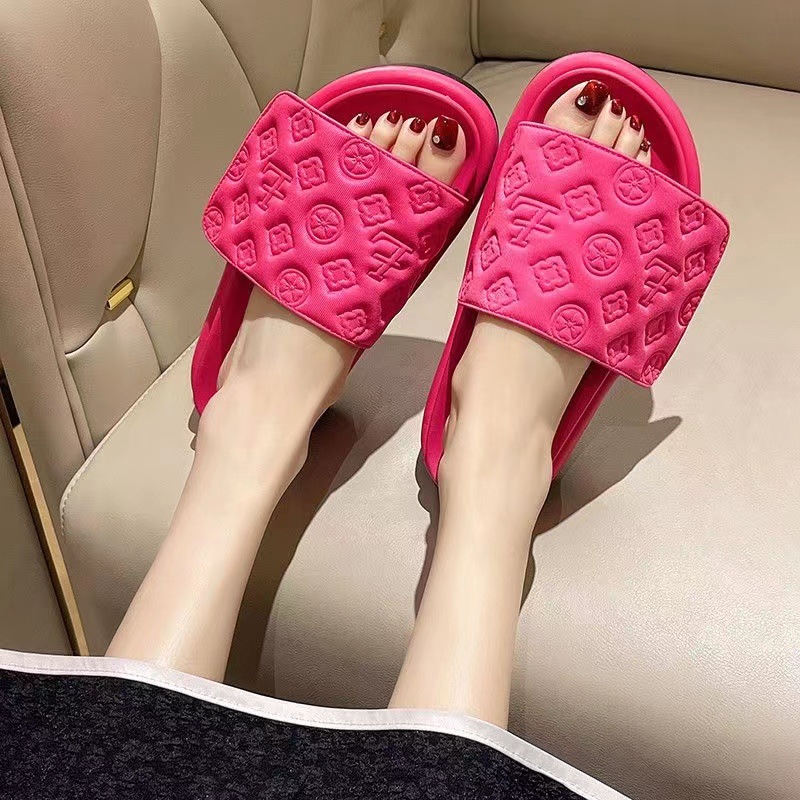 Women's Platform Sandals With Printed Velcro Summer Design_voghion.com