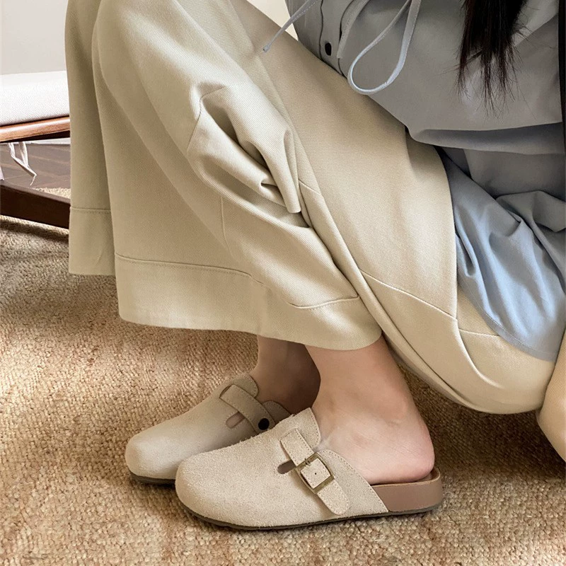 Копченично-конфетные Баотоу полупринчипки для женщин, новые обувь Birkenstock на весну и лето 2025 года