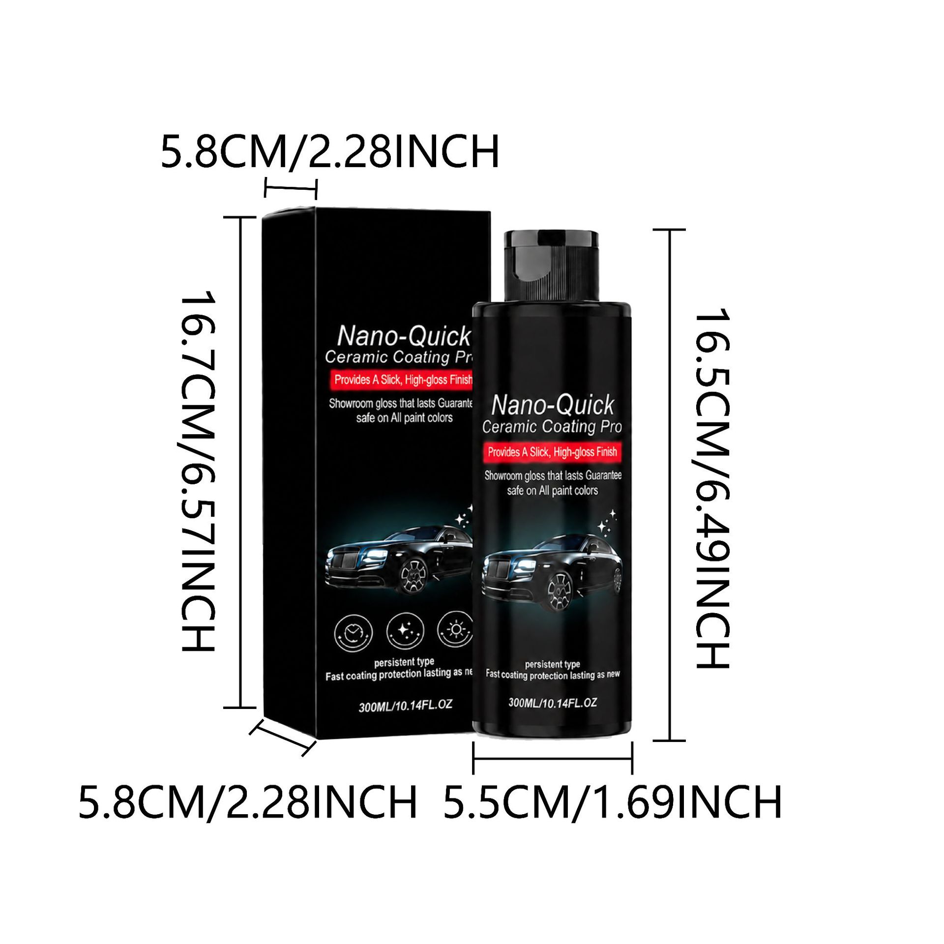 Automotive nano ceramic coating agent, car coating, polishing, cleaning, daily maintenance, stain removal, and brightening care product