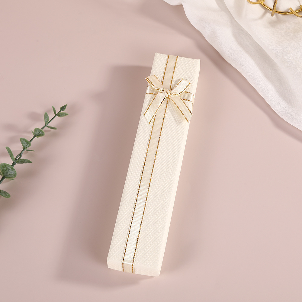 Fábrica directa nueva caja de regalo de madera collar pinzas de cabello caja de embalaje de joyería regalo de cumpleaños caja de regalo de arco creativa