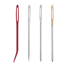 大眼针顿头针家用手缝针尖头缝衣针缝纫工具毛衣编织缝补针绣花针