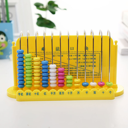Primary school twelve-line counter, abacus arithmetic teaching aids, counting beads, mathematics puzzle, early education stationery
