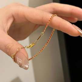 小红绳手链女本命年转运精致百搭编织绳手绳轻奢小众高级感手饰