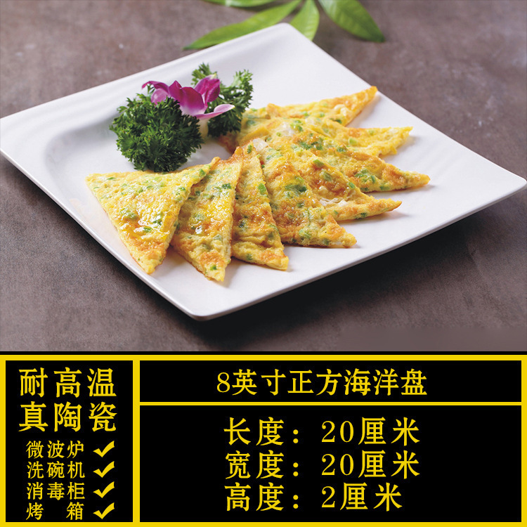 异形盘子菜盘商用家用不规则白色陶瓷餐盘酒店餐具饭店专用凉菜盘|undefined