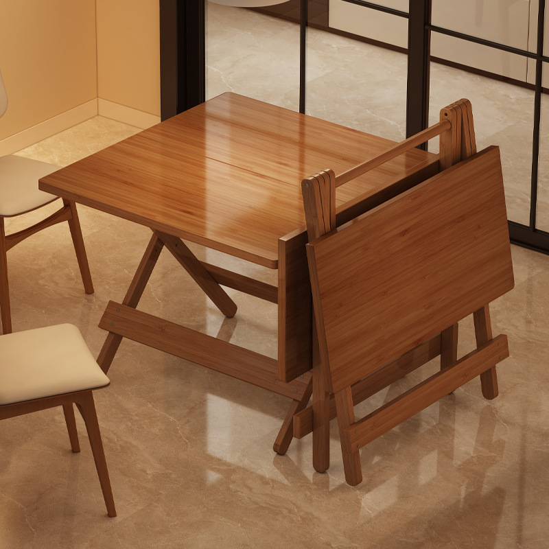Mesa plegable, mesa de comedor doméstica, tabla de alquiler, mesa cuadrada de escritura de casa pequeña, mesa cuadrada