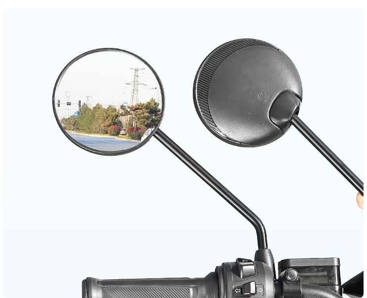 Modified M8 Straight-Thread Reflector Suitable for Aima No. 9 Electric Scooter Rearview Mirror, Scooter Rearview Mirror Convex Surface