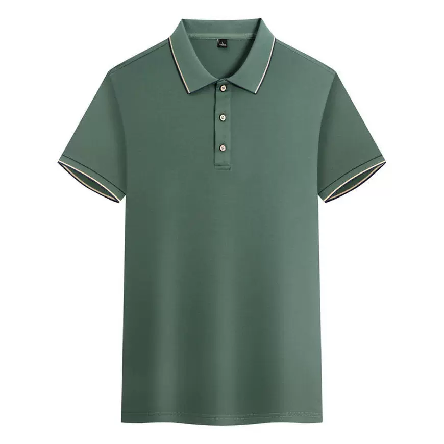 夏季纯色翻领polo衫定制印刷logot恤男商务休闲纯色广告衫文化衫