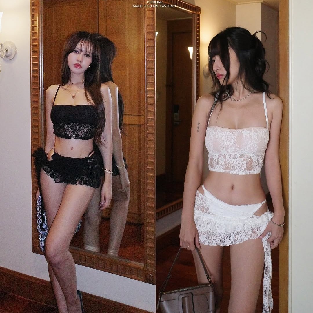 European and American Style Sexy Swimsuit for Women Beach Vacation Ins Bikini Small Breast Push-Up Strap Hot Spring Bikini