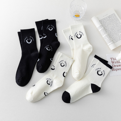 Cotton Socks Women Men Anti-Odor Breathable Moisture-Wicking Crew Socks Postpartum Socks Winter Thin Breathable Sports Spring Autumn