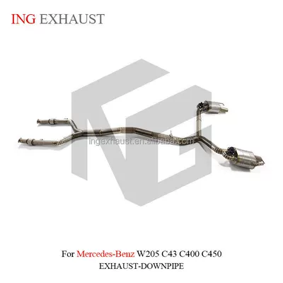 3.0T AMG muffler, Exhaust pipe