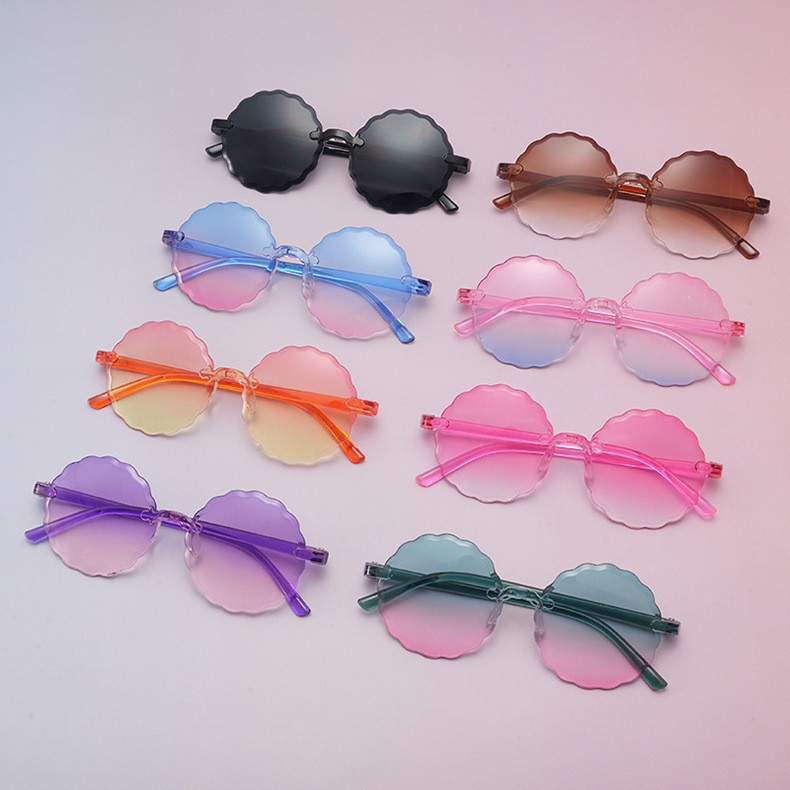2025 nuevos lindos gafas de sol para niños PC en gafas de sol de comercio electrónico para correr gafas de protección solar UV para niños