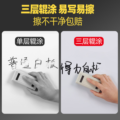 Effective stand-type whiteboard conference board magnetic removable vertical double-sided writing board office tempered glass whiteboard