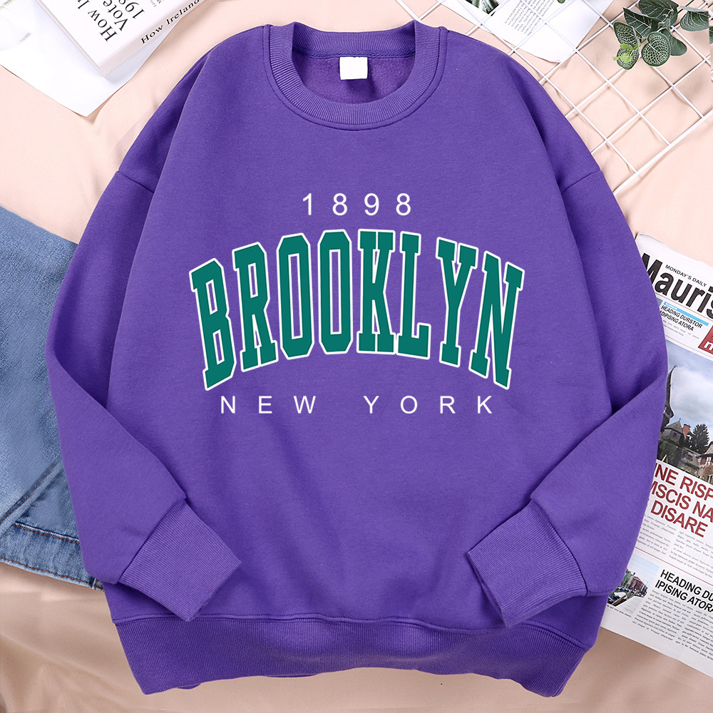 1898 Brooklyn New York Printing Clothes Man Pullover Fleece