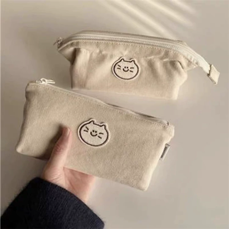 Cute brand pencil case, fresh high quality capacious shopping bag, cat