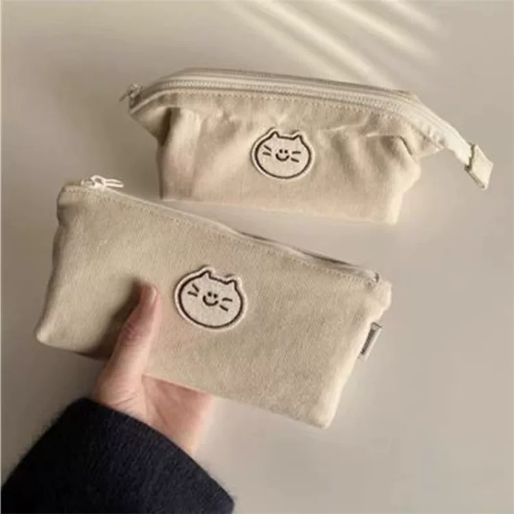 Cute brand pencil case, fresh high quality capacious shopping bag, cat