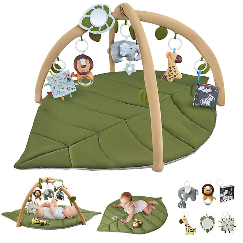2025 New Cross-Border Dropshipping Baby Playpen and Activity Mat Leaf-Shaped Baby Playpen