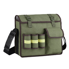 Large-capacity electric and woodworking canvas durable thick single-shoulder crossbody tool bag, supports wholesale