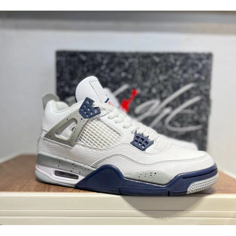 Fábrica de zapatos Putian aj4 lava caliente amarillo gran cemento de París blanco gato negro Olio Joe 4 zapatos de baloncesto femenino y masculino