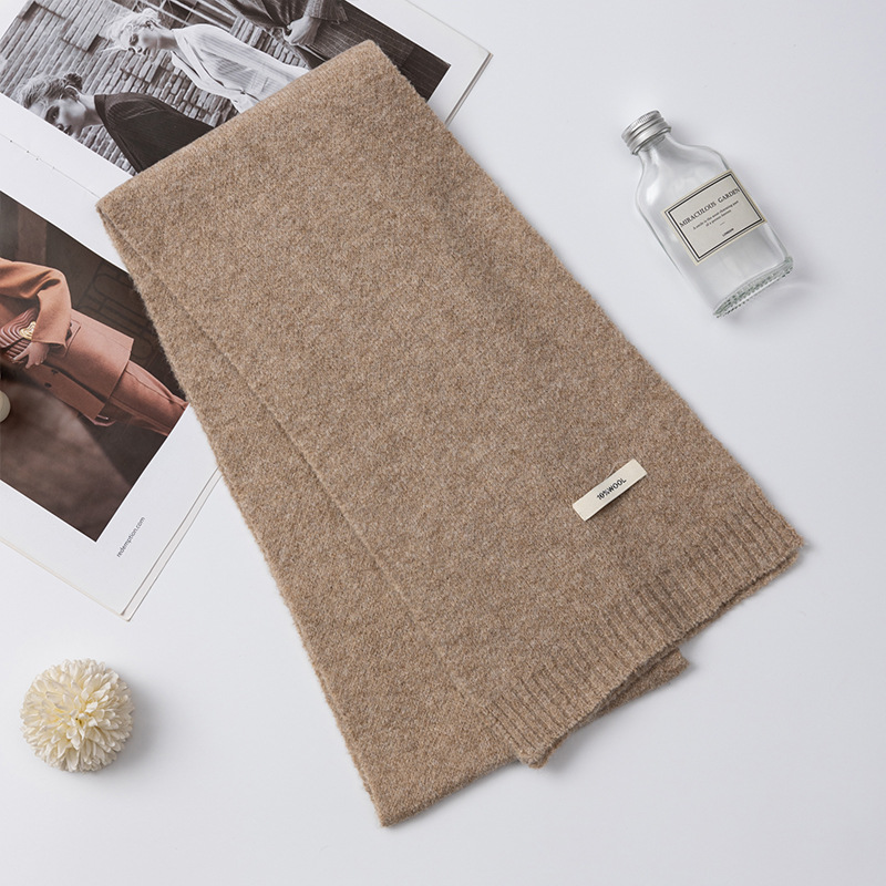 Tejido bufandas de lana mujeres otoño invierno de alto nivel sensación de red inns caliente versátil estudiantes coreanos simple buñuelo al por mayor