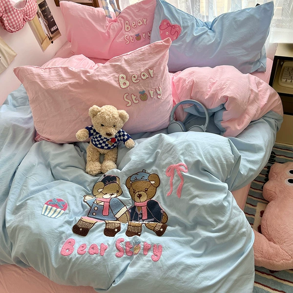 Good friends hand in hand [super soft washed cotton/soft, skin-friendly and non-pilling]