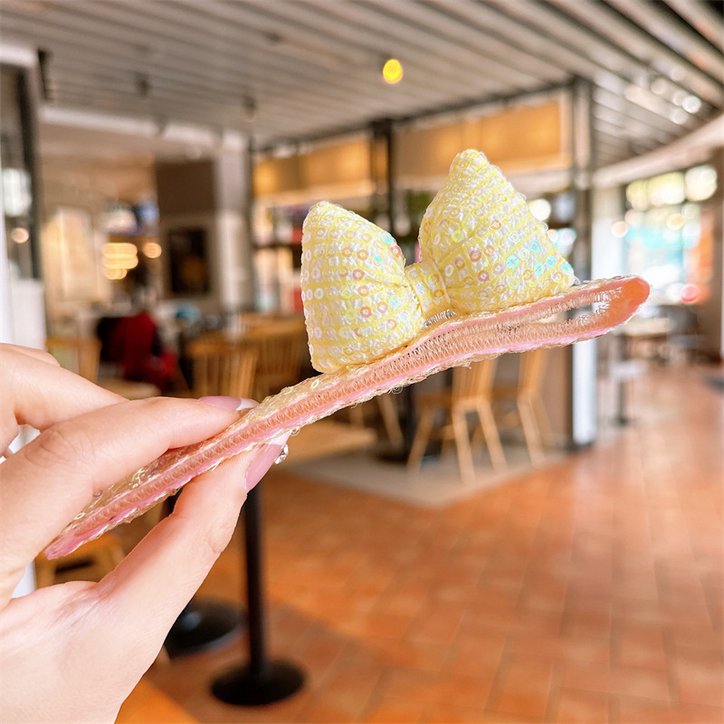 Diadema de velcro para niños niña pegatinas mágicas palo de pelo de niña banda de pelo de bebé flechazos pegatinas artefacto de pelo roto hembra