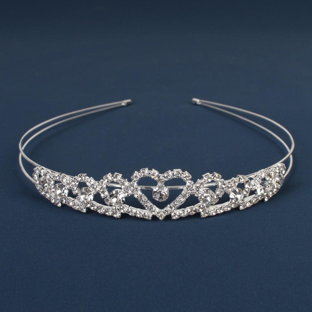 Comercio exterior transfronterizo coreano nupcial forma simple foto tocado perla rhinestone dulce diadema de diamante japonés y coreano diadema