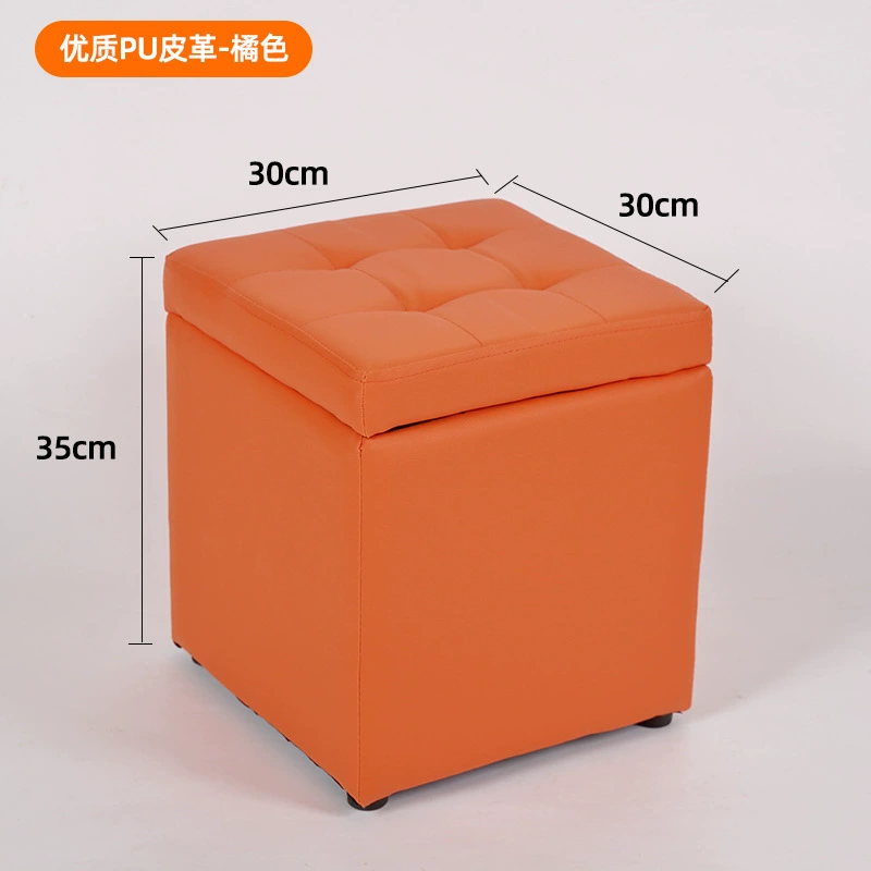 Пуф-ящик (Storage Stool), многофункциональная скамья, экокожа или ткань, большая вместимость