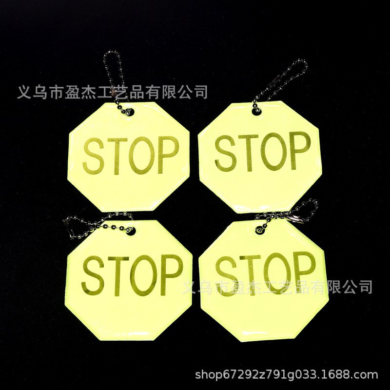 Colgante reflectante para detener llaves nocturnas material PVC creativo colgante de llaves de seguridad de luz nocturna